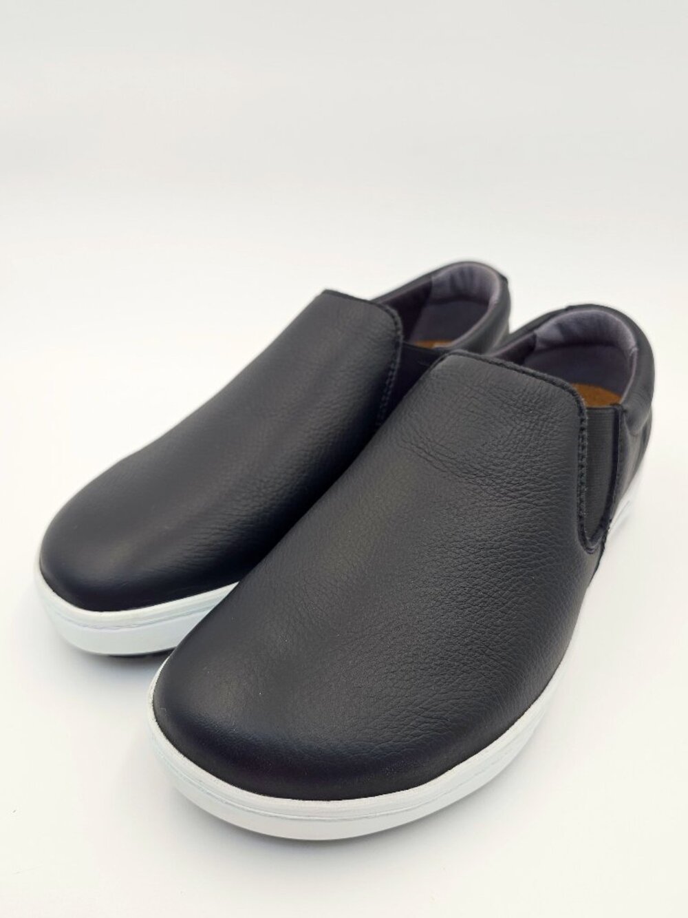 BIRKENSTOCK Pro QO 400 NL Slip On Leather Black Shoes Sneakers Size 38 L7 M5